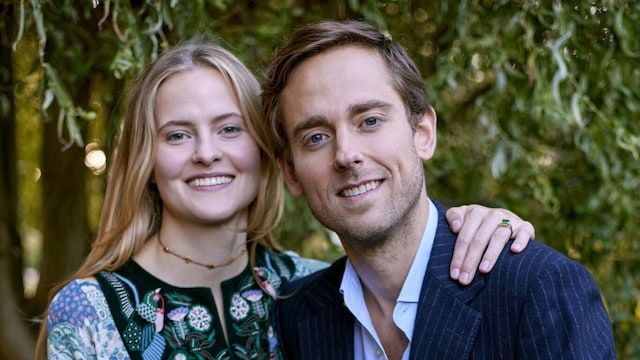 La princesa María Carolina de Liechtenstein y su prometido Leopoldo Maduro Vollmer en octubre de 2024