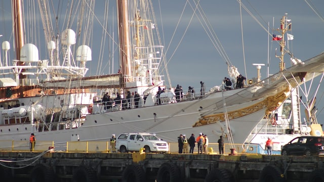 La princesa Leonor llega con el Juan Sebastián de Elcano a Punta Arenas (Chile) 