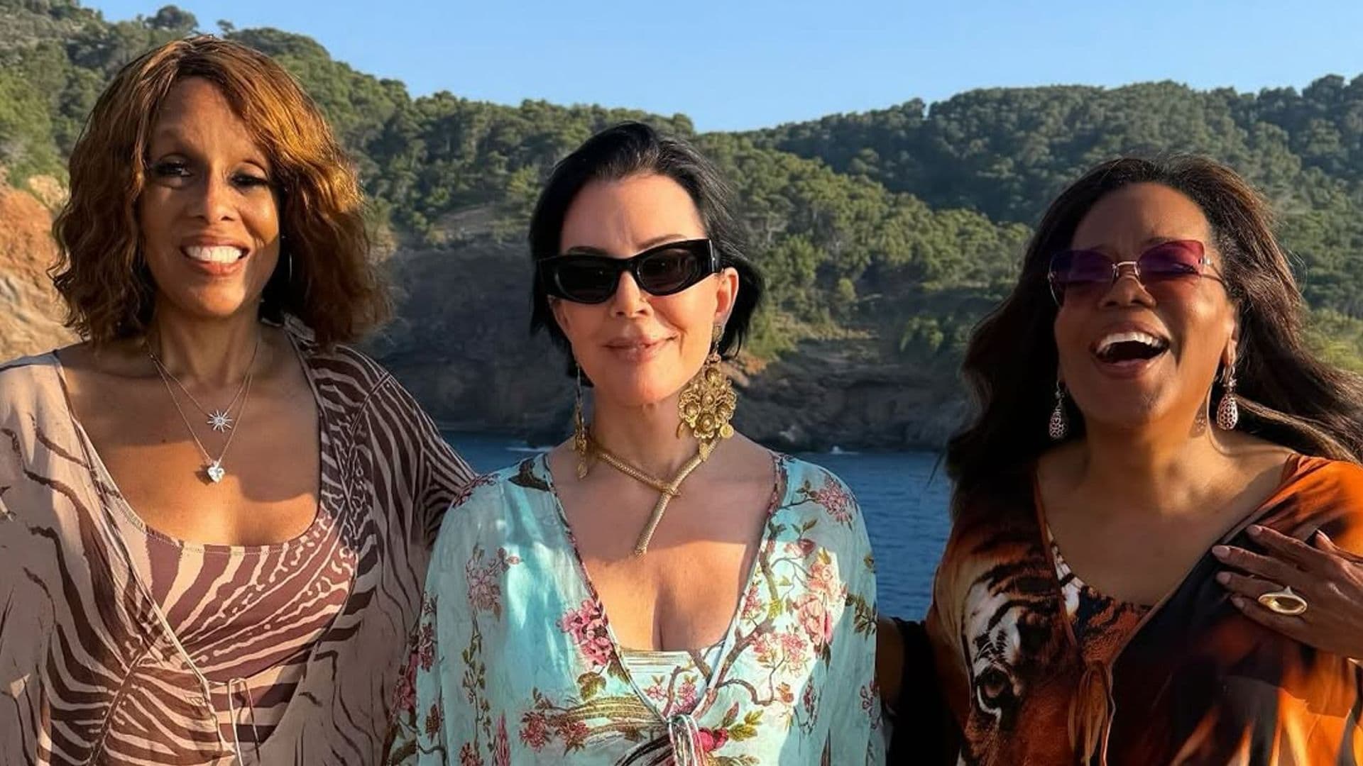 Las vacaciones de Kris Jenner y Oprah Winfrey a bordo de un exclusivo yate en Mallorca