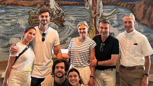 Toño Mauri y su familia