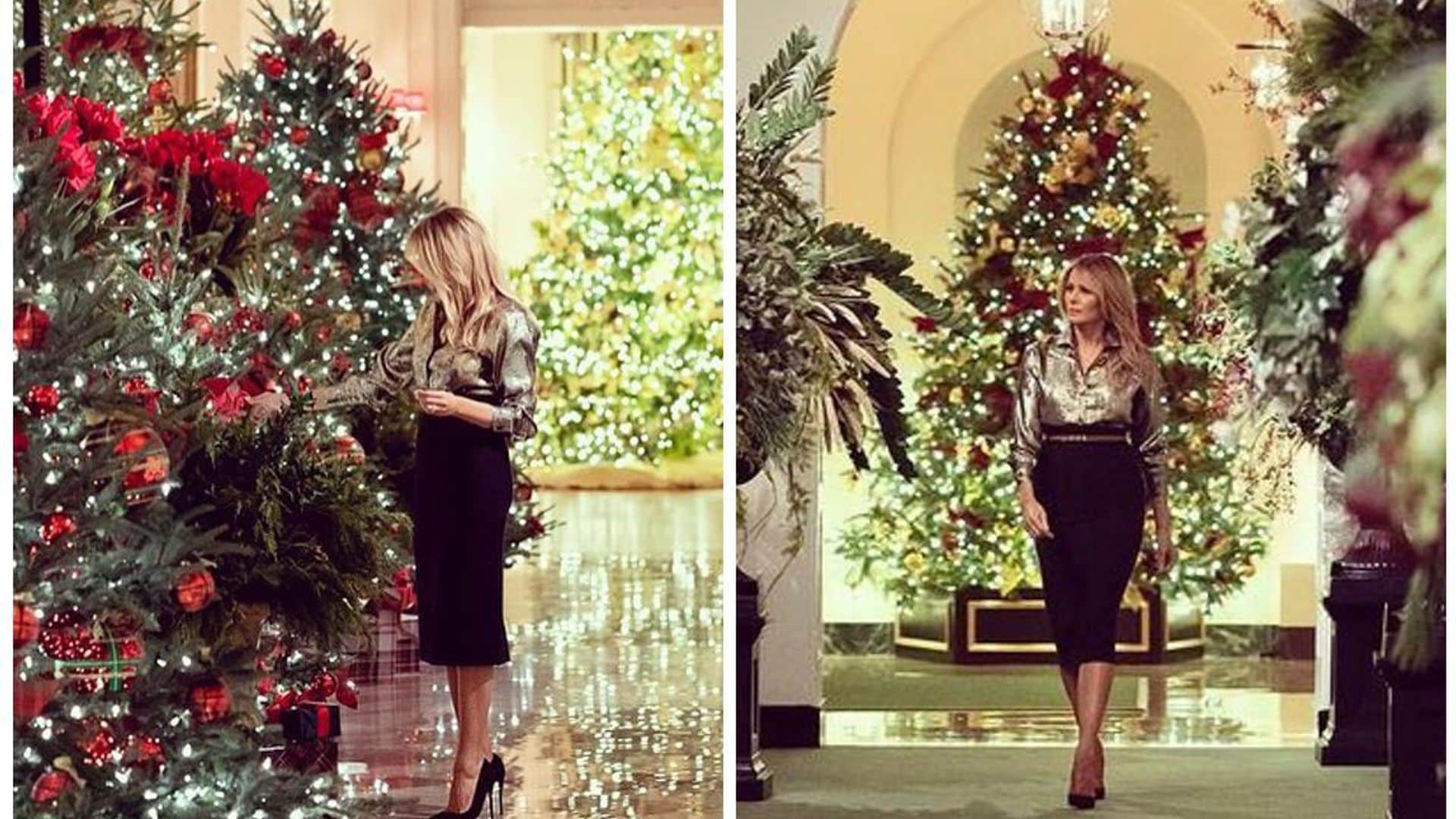 Melania Trump, lista para disfrutar de su última Navidad en la Casa Blanca