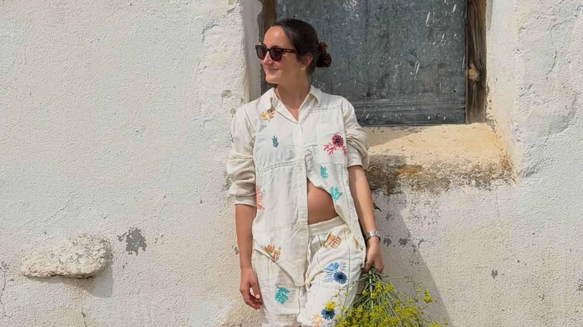 Lucía Pombo posa embarazada