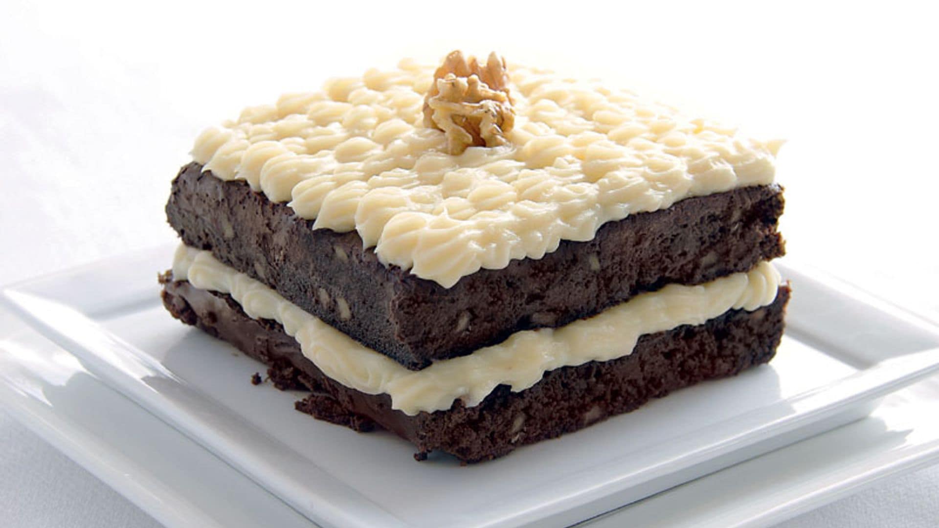 'Brownie' con crema pastelera