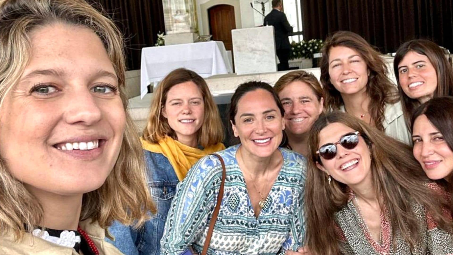 Conoce al grupo de amigas íntimas de Tamara Falcó que la han acompañado en su viaje a Fátima