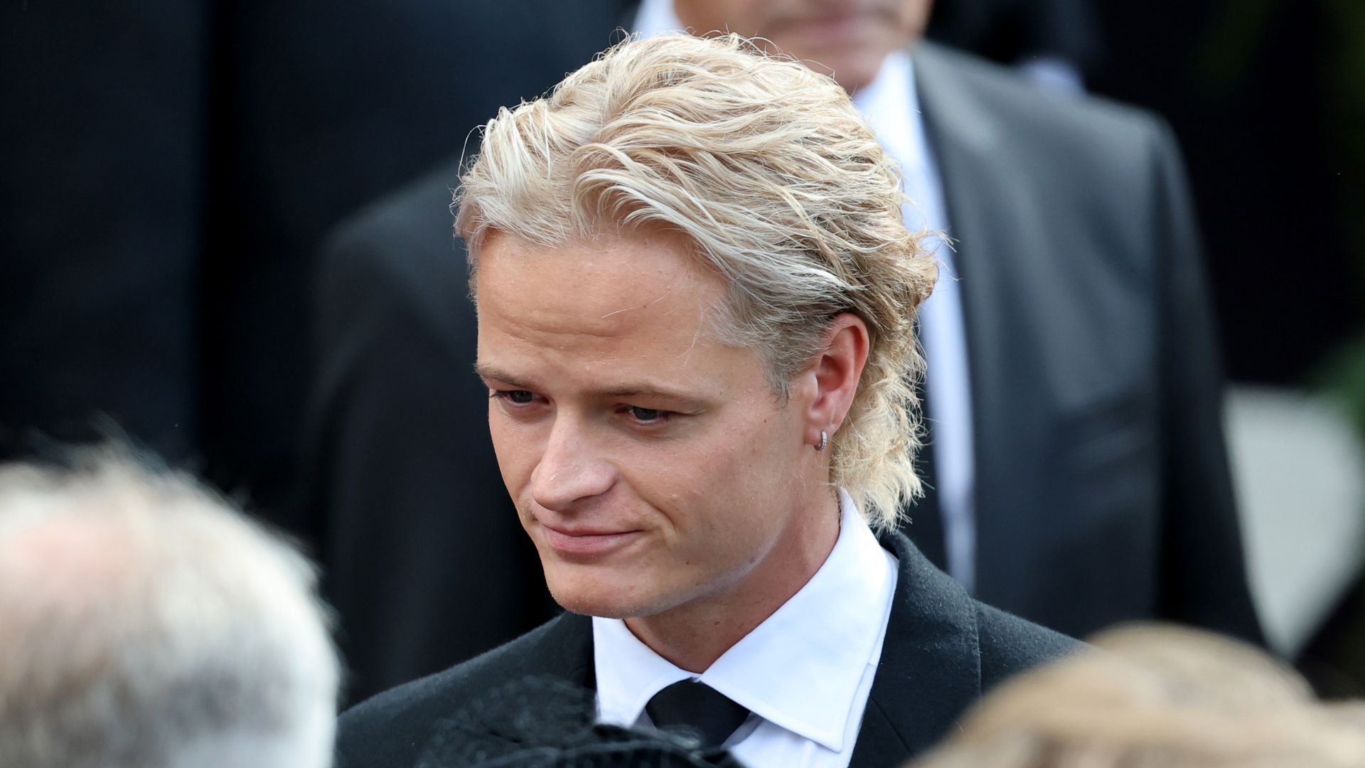 Marius Borg Høiby durante el funeral del rey Harald V de Noruega el 9 de septiembre de 2026 en Oslo, Noruega