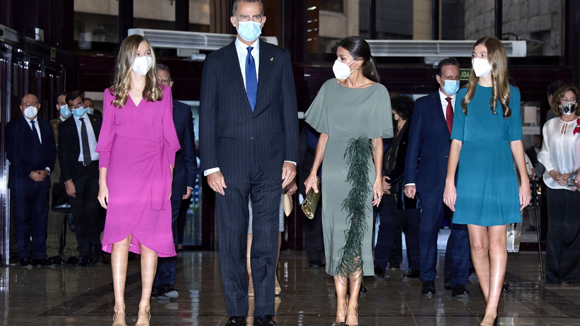 La princesa Leonor, centro de todas las miradas en su esperada reaparición en Asturias junto a los Reyes y la infanta Sofía