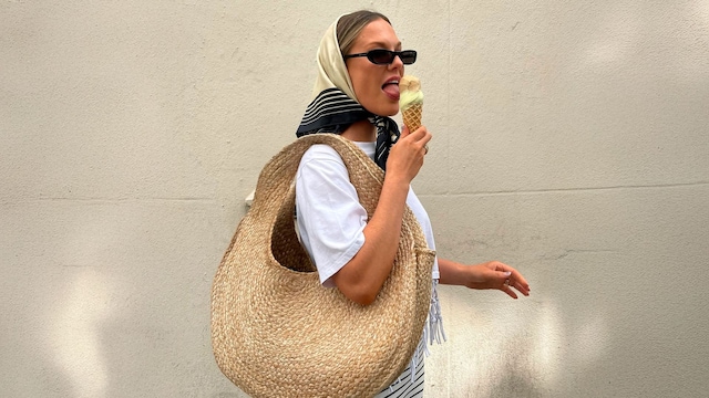 Bolso de rafia