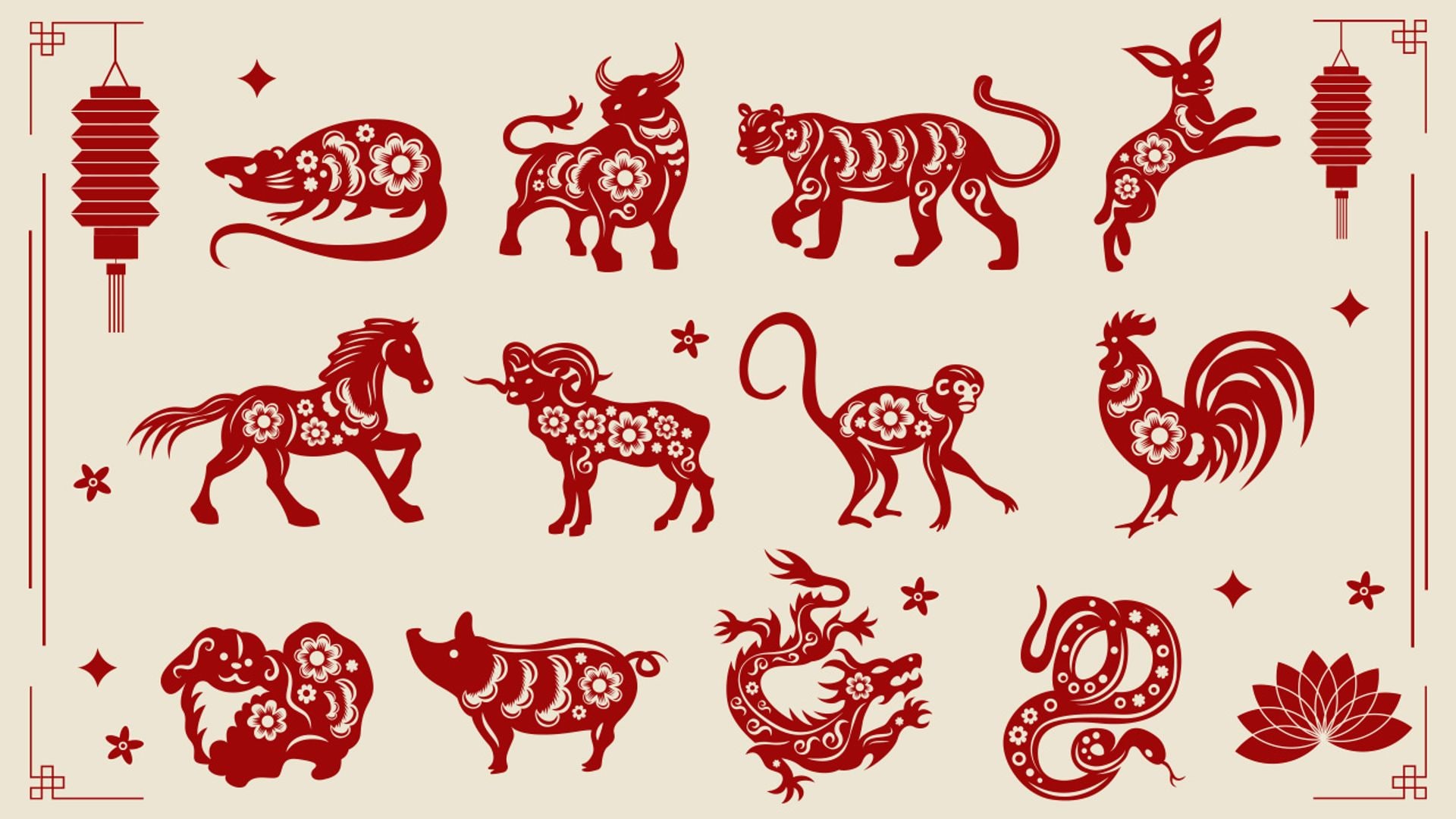 Los animales del horóscopo chino