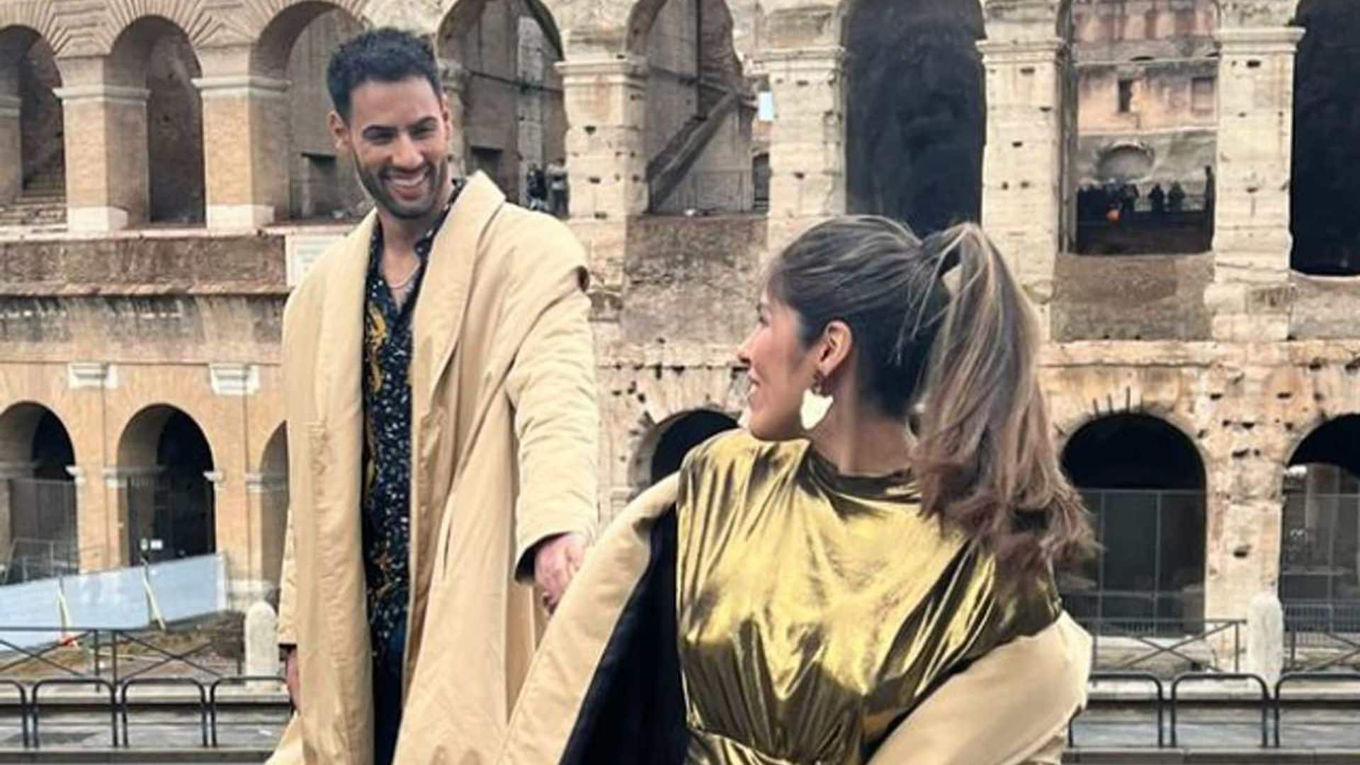 La escapada romántica de Isa Pantoja y Asraf Beno a Roma tras anunciar su compromiso