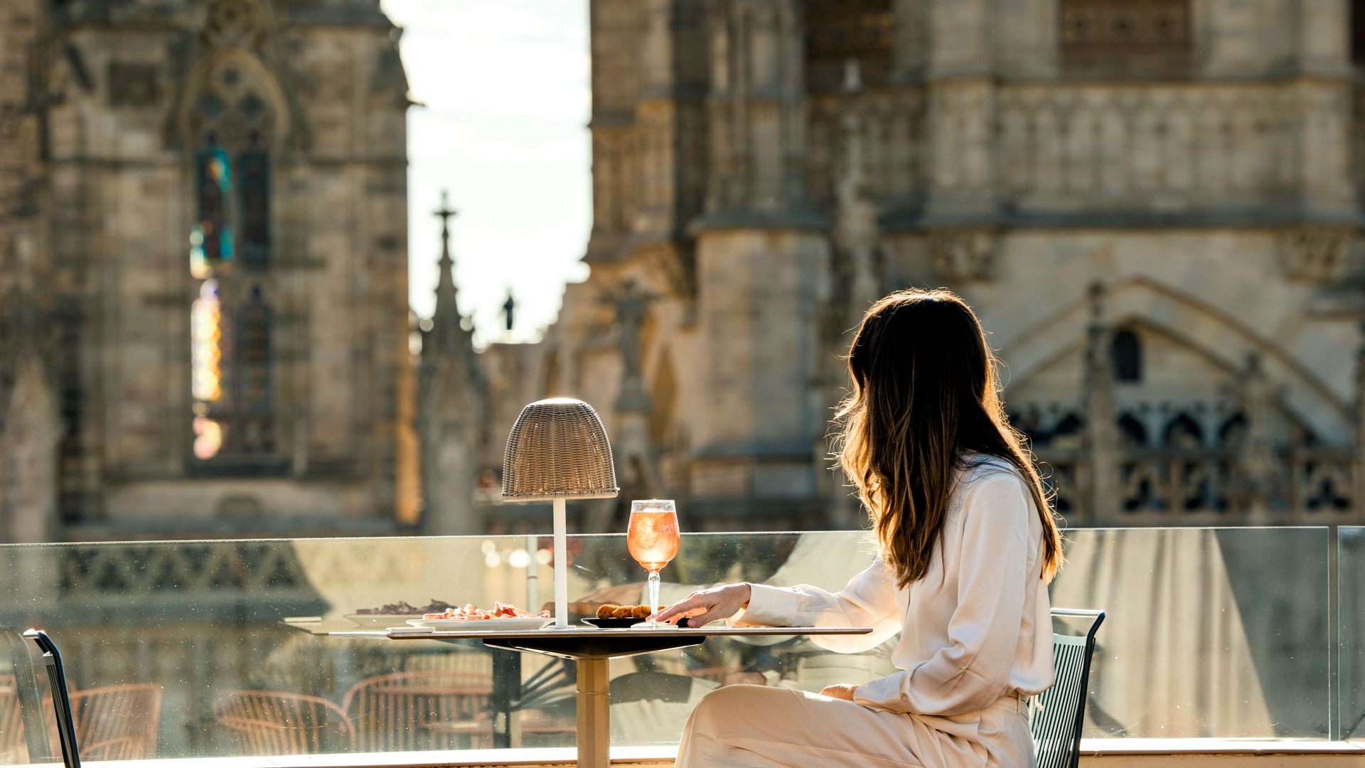 Terraza del Hotel Lamaro Barcelona
