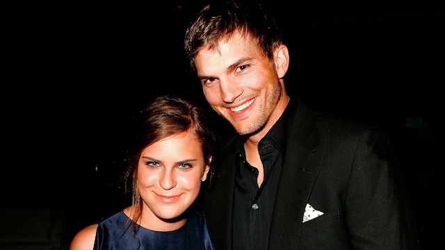 Ashton Kutcher con Tallulah Willis, la hija de Demi Moore