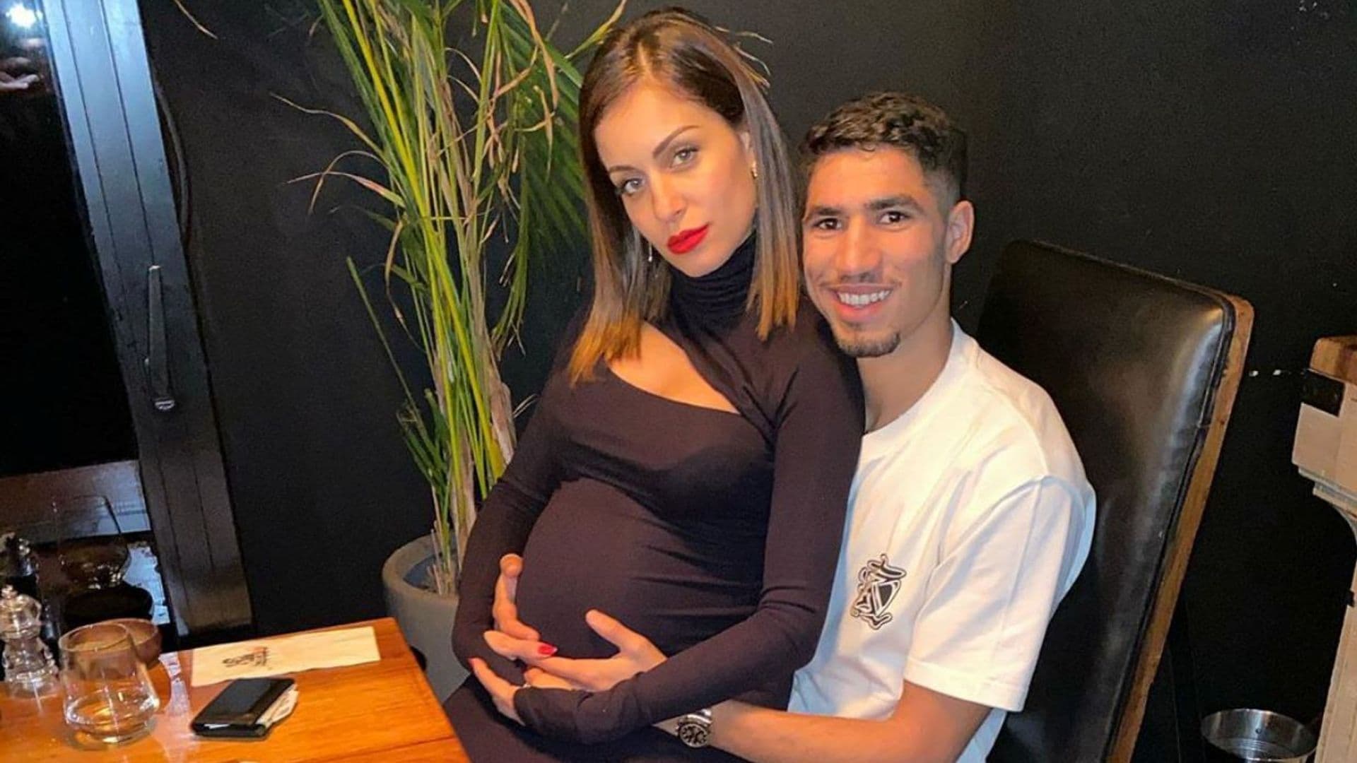Achraf Hakimi, la mejor compañía de Hiba Abouk mientras se prepara para dar a luz
