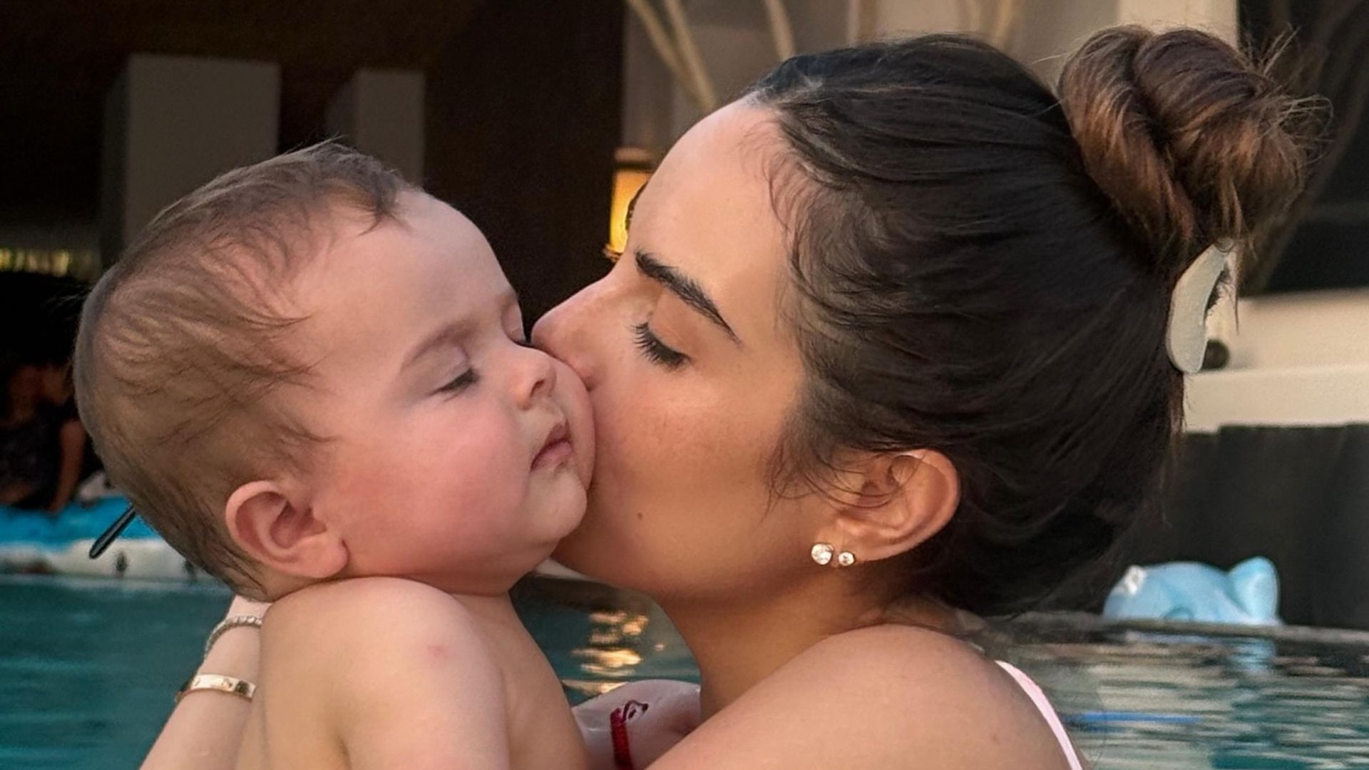 Ximena Navarrete celebró el primer cumpleaños de su hijo Santiago Valladares.