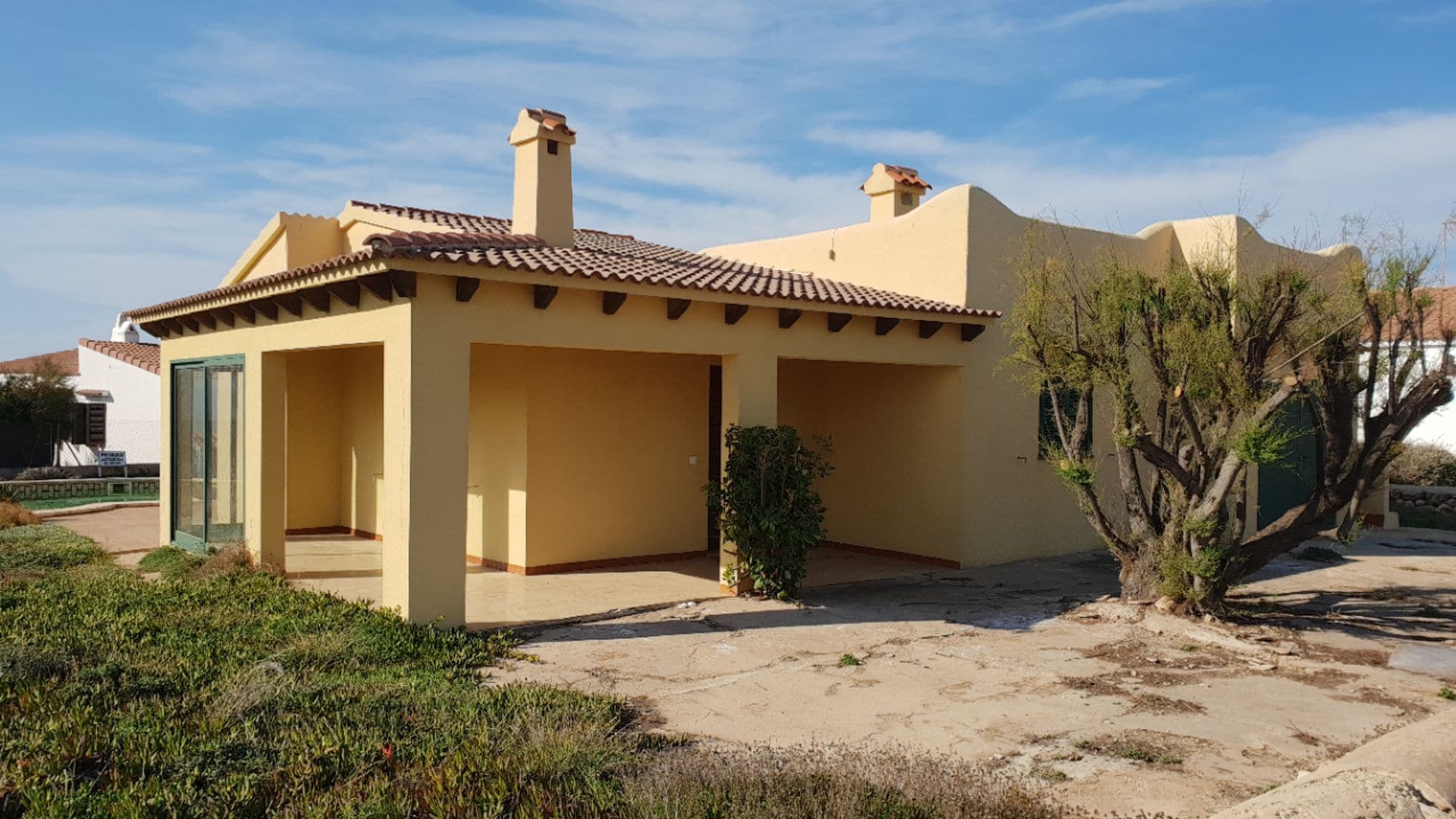 Antes y después de la fachada exterior