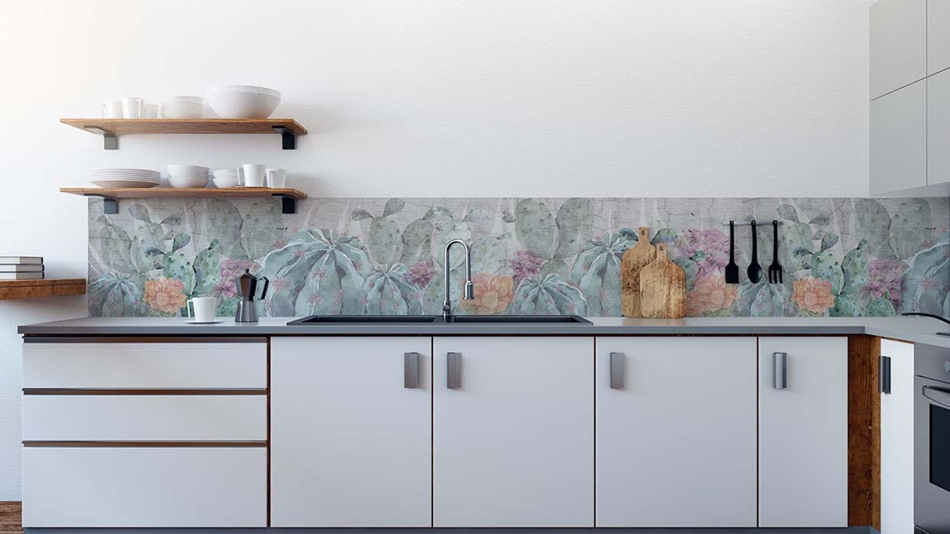 Los mejores papeles pintados para cocinas y baños