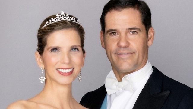 retrato de Alfonso de Borbón y Margarita Vargas 