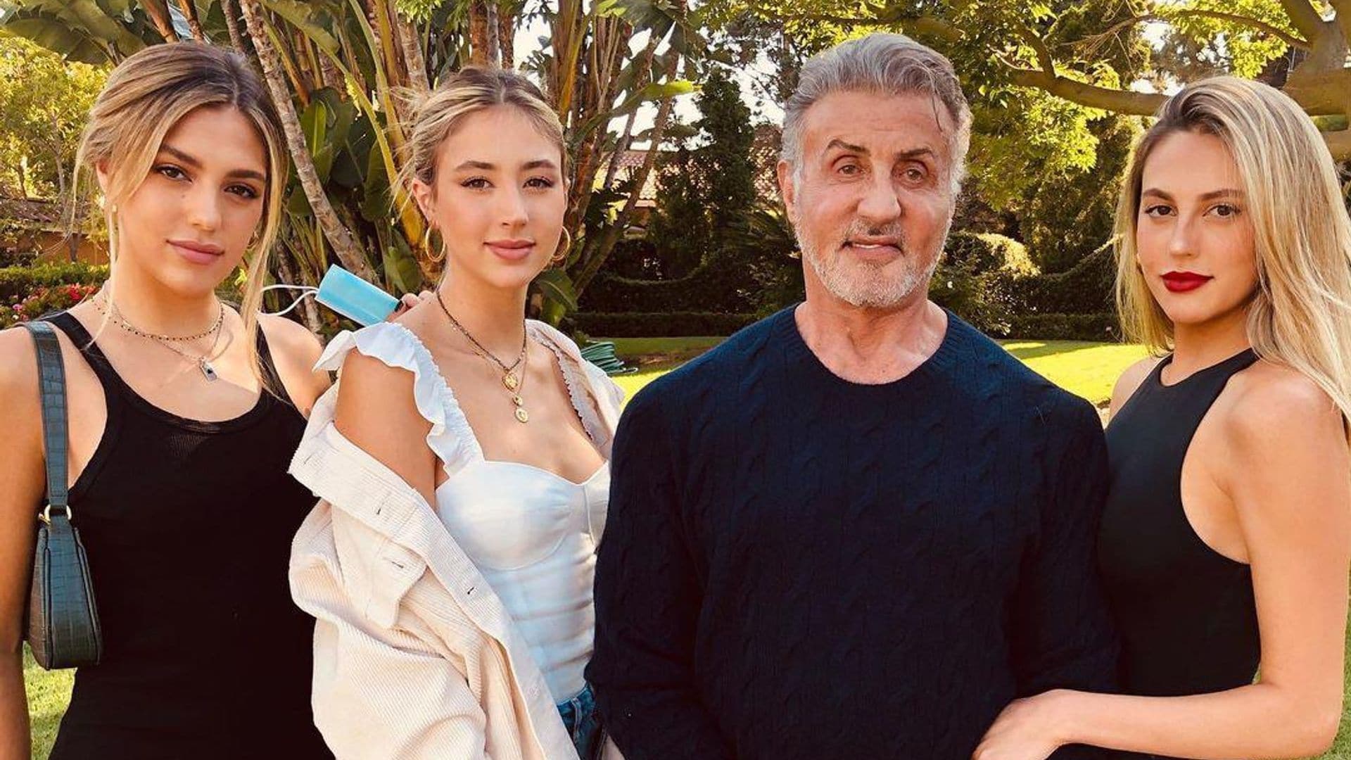 Conoce a las bellas hijas de Sylvester Stallone: Sistine, Sophia y Scarlet