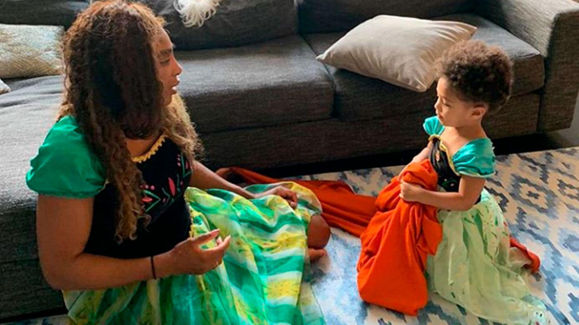 Serena Williams y su hija Olympia se convierten en princesas Disney cantando y bailando