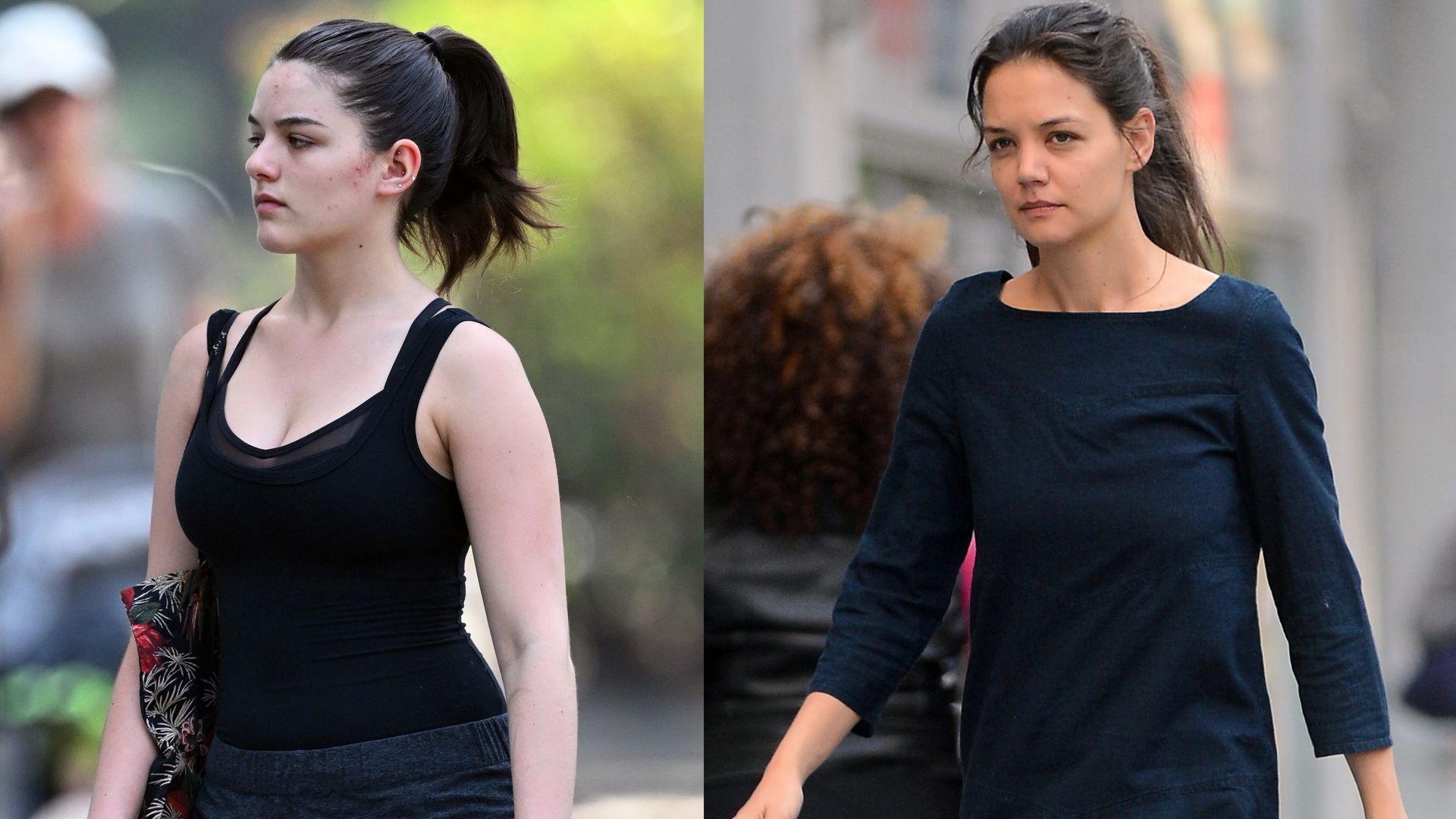 La última foto de Suri Cruise en Nueva York en la que parece la doble de Katie Holmes