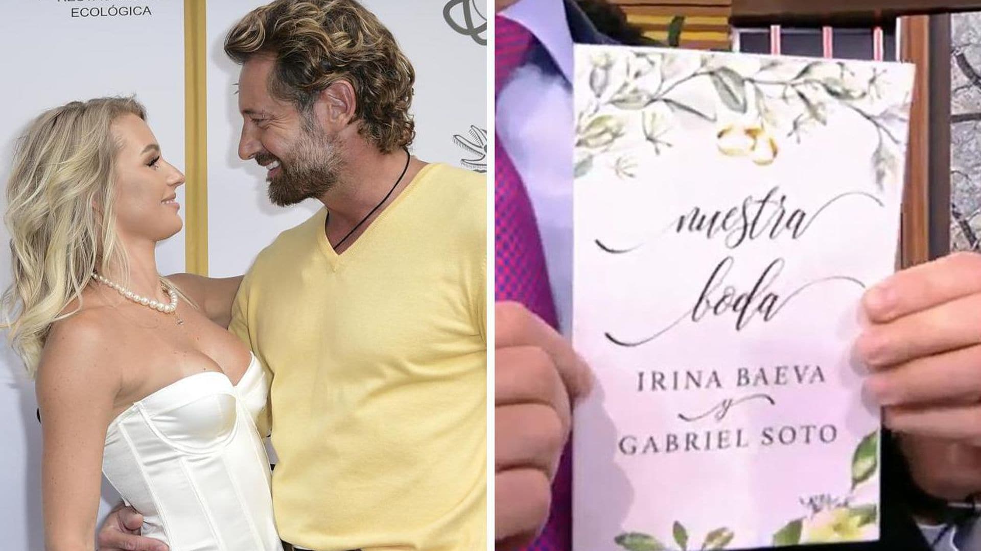 Irina Baeva entrega la primera invitación para su boda con Gabriel Soto