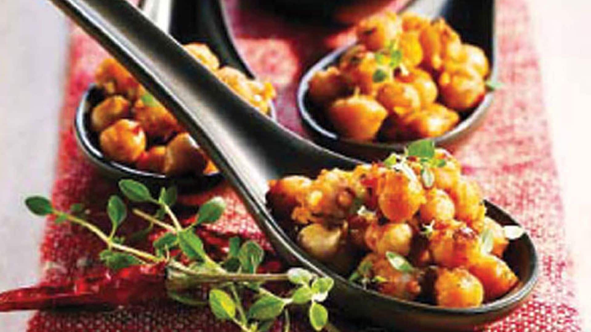 Garbanzos cajún al estilo Nueva Orleáns