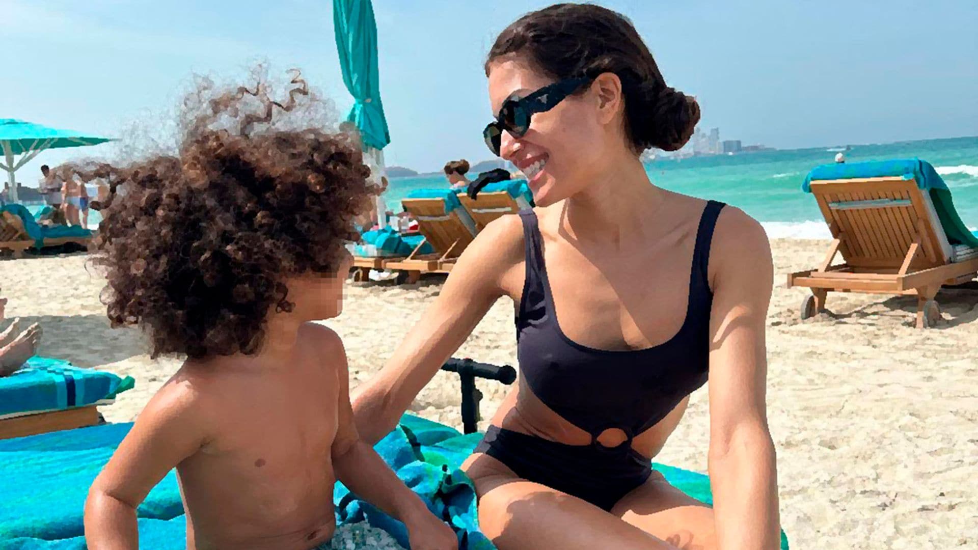 ¡Entre playas paradisíacas y rascacielos! Hiba Abouk disfruta de Dubai junto a sus dos hijos, Amín y Naím