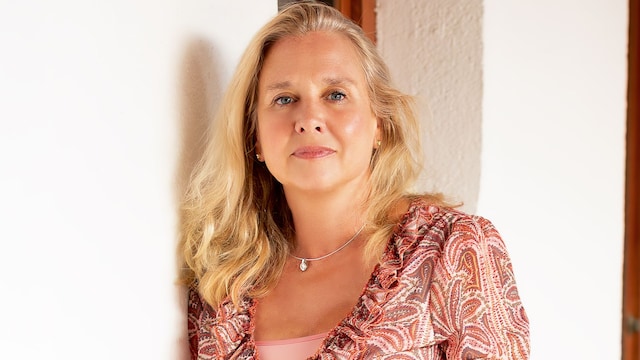 Almudena de Arteaga antes de recibir un premio