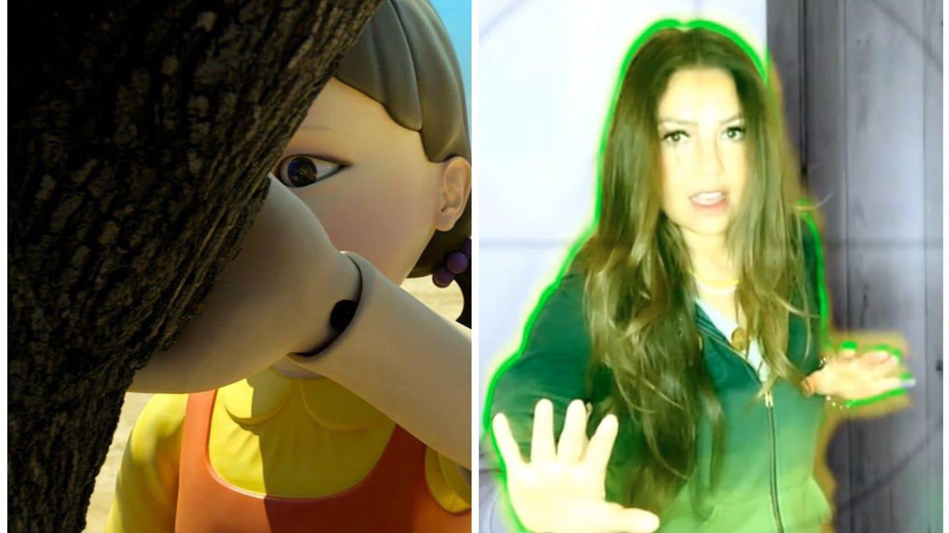 Thalía se suma al ‘Juego del Calamar’ con su canción ‘Piel Morena’... ¡y perdió!