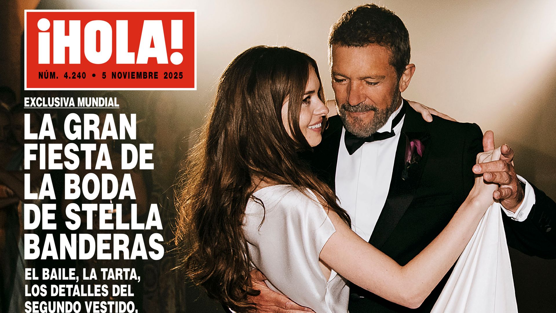 Stella Banderas en la portada de ¡HOLA!