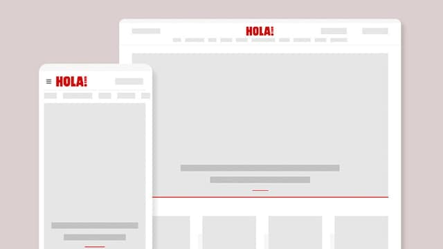 Mockup rediseño HOLA.COM