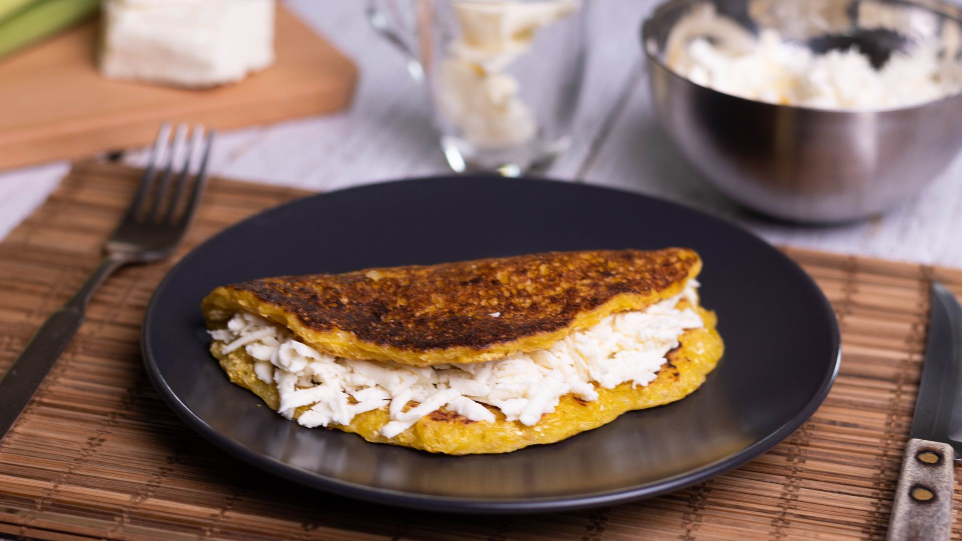 Cachapas con queso