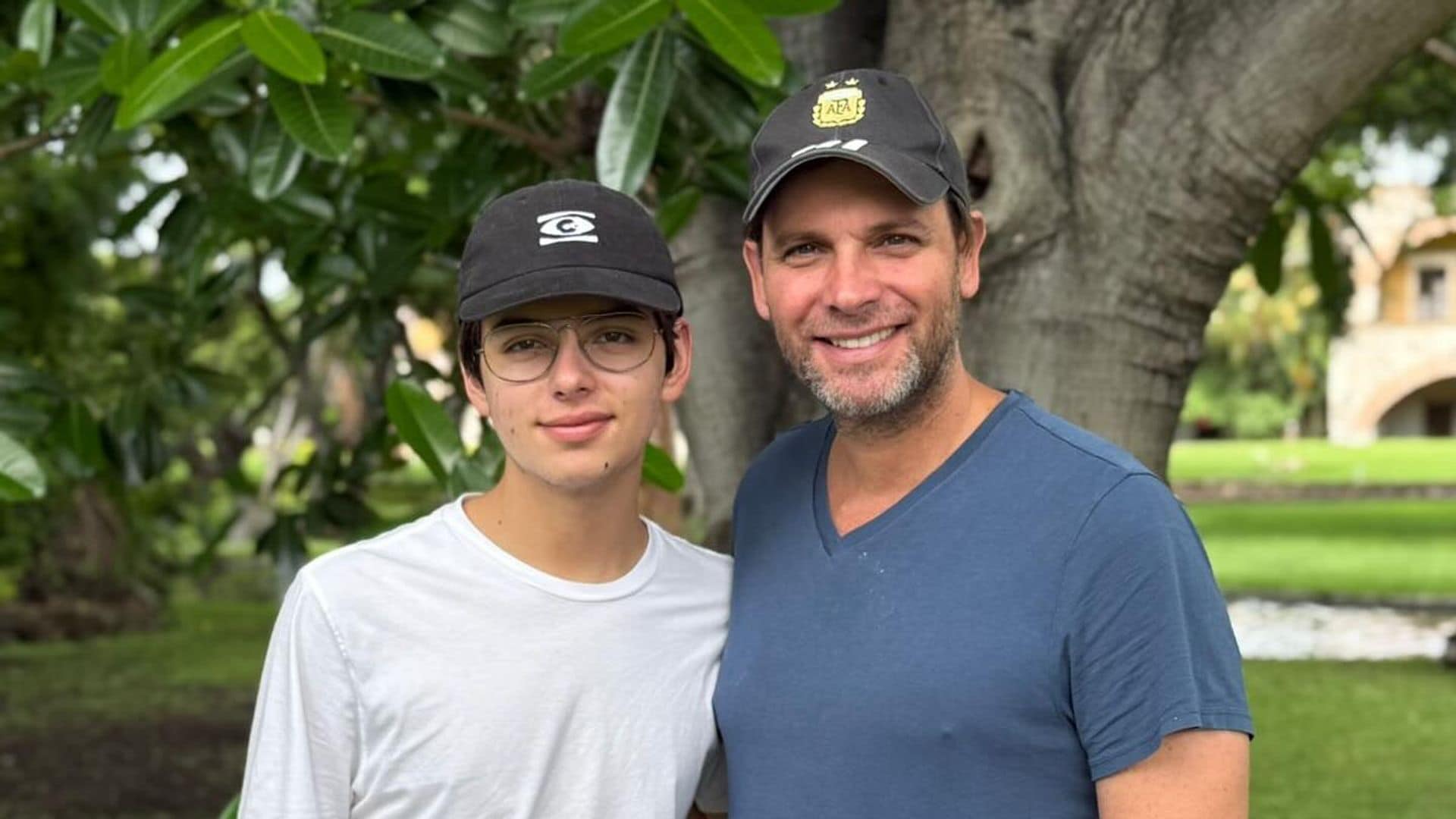 Patricio Borghetti y su hijo Santino