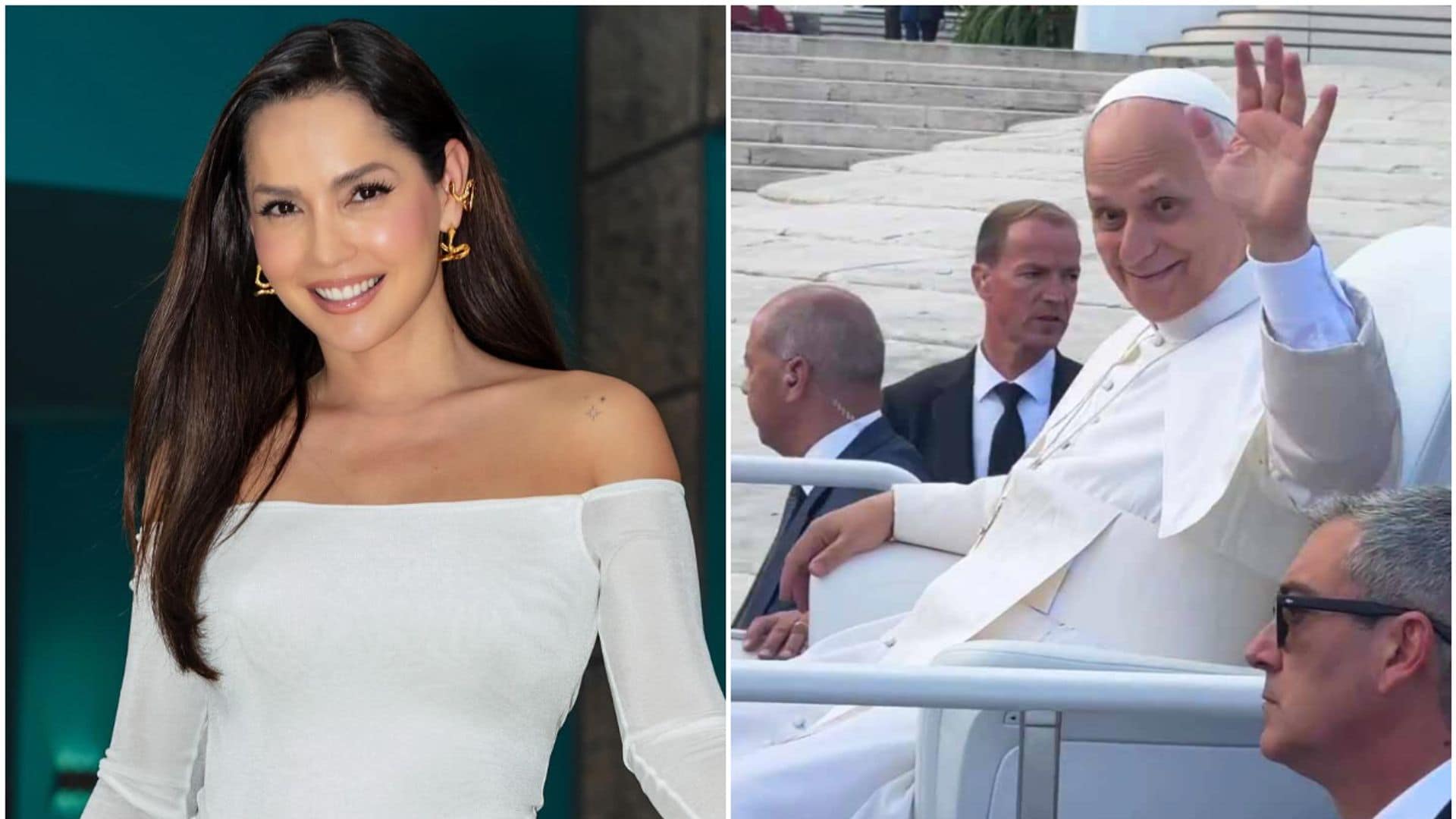 Carmen Villalobos tuvo la oportunidad de ver al Papa León XIV de cerca en El Vaticano.