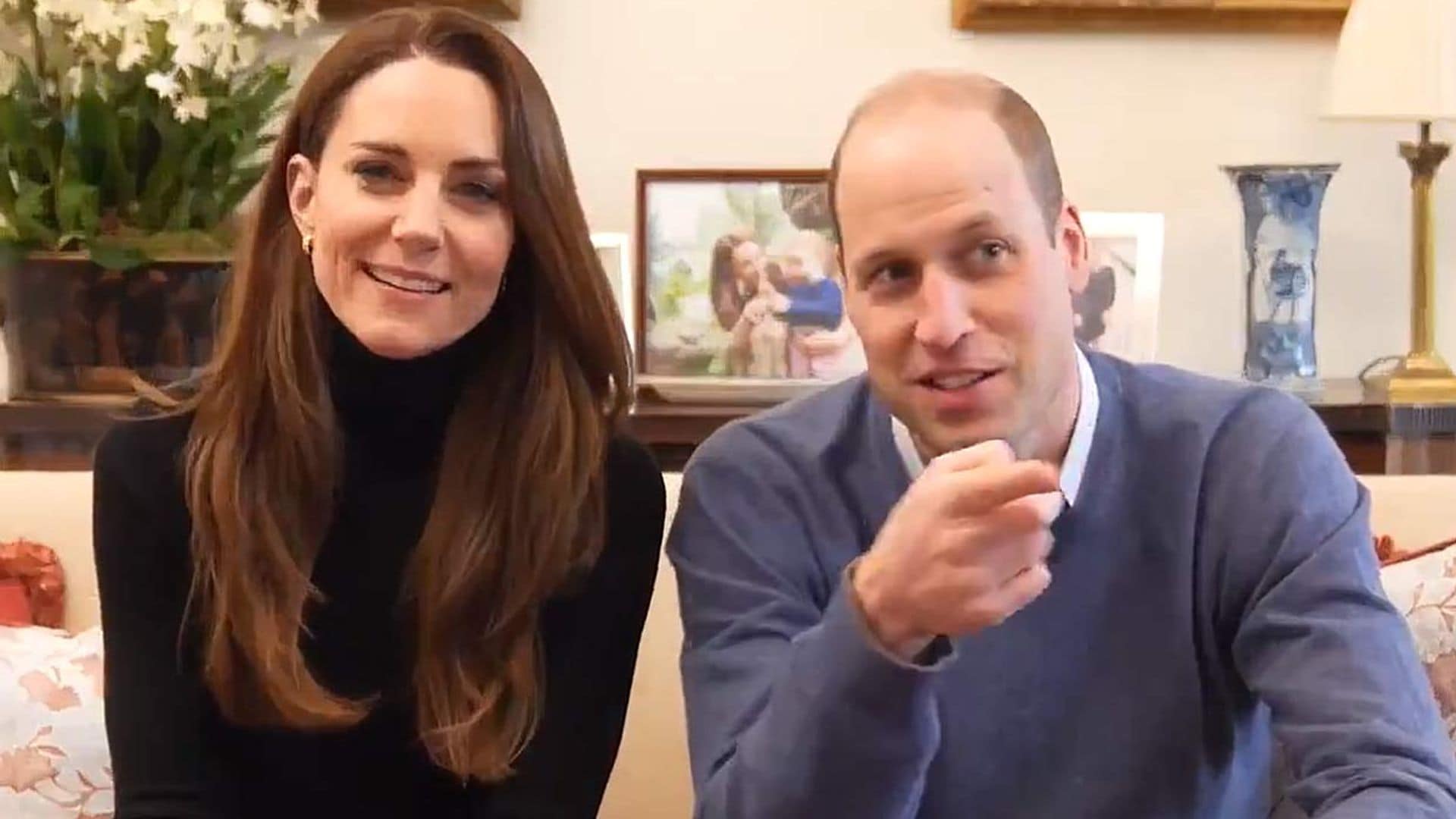 '¡Cuidado, que te graban!' Las bromas del príncipe Guillermo a Kate Middleton en su nueva aventura digital