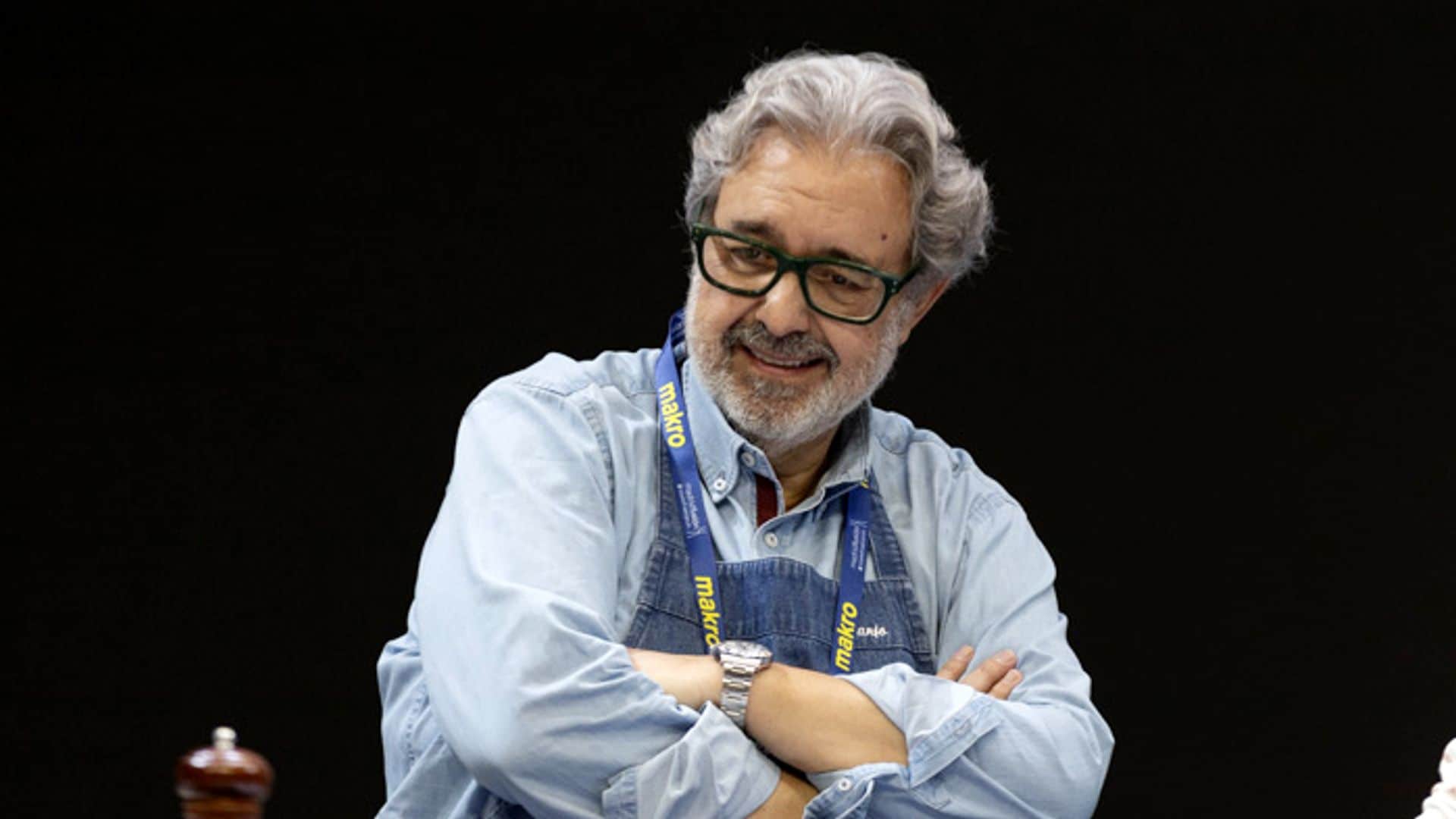 El chef Juanjo López y su original entrante de fresas con anchoas