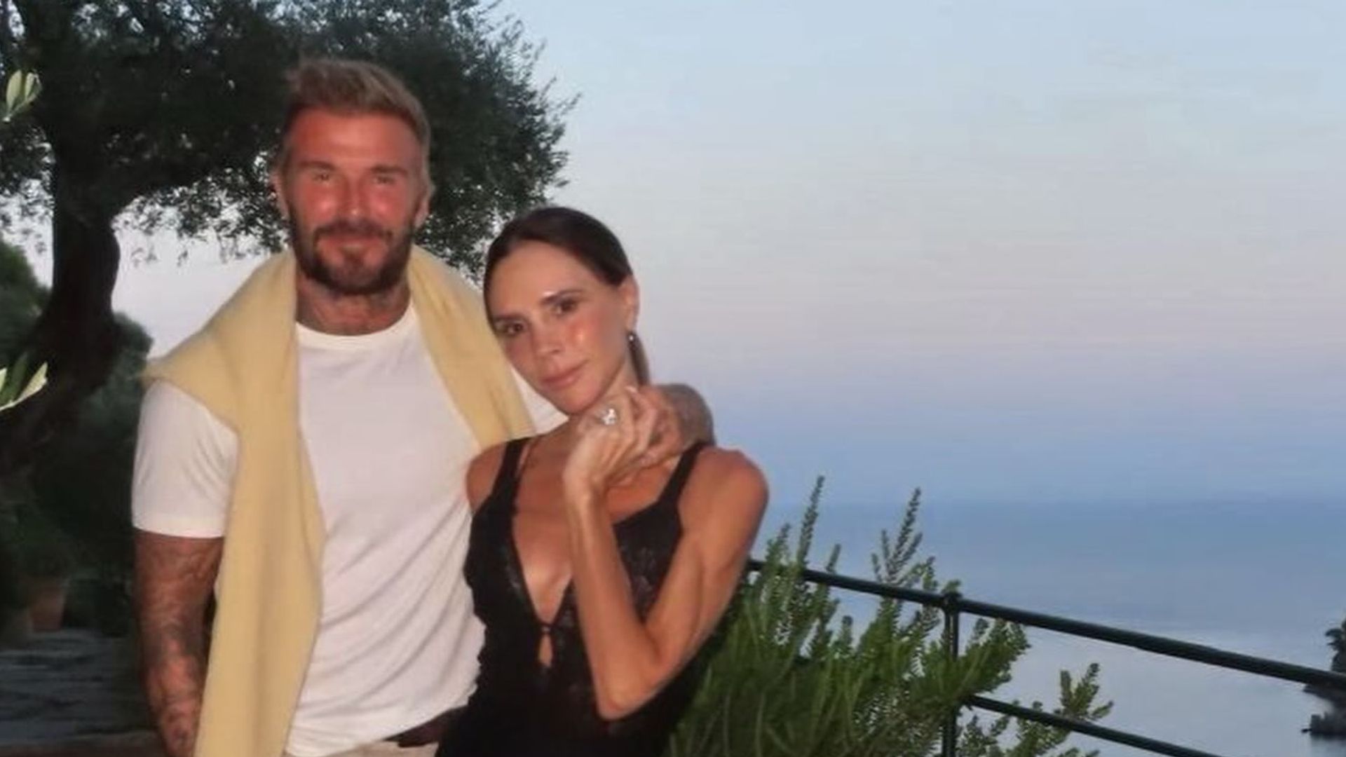 David y Victoria Beckham en Portofino