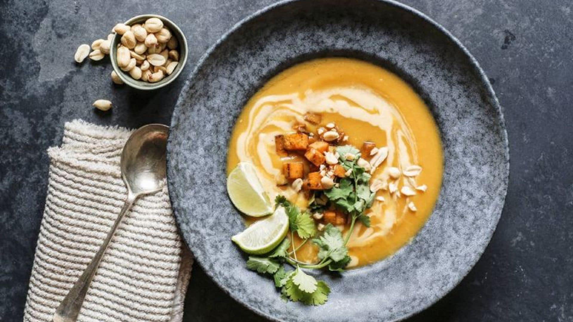Crema de calabaza 'thai'