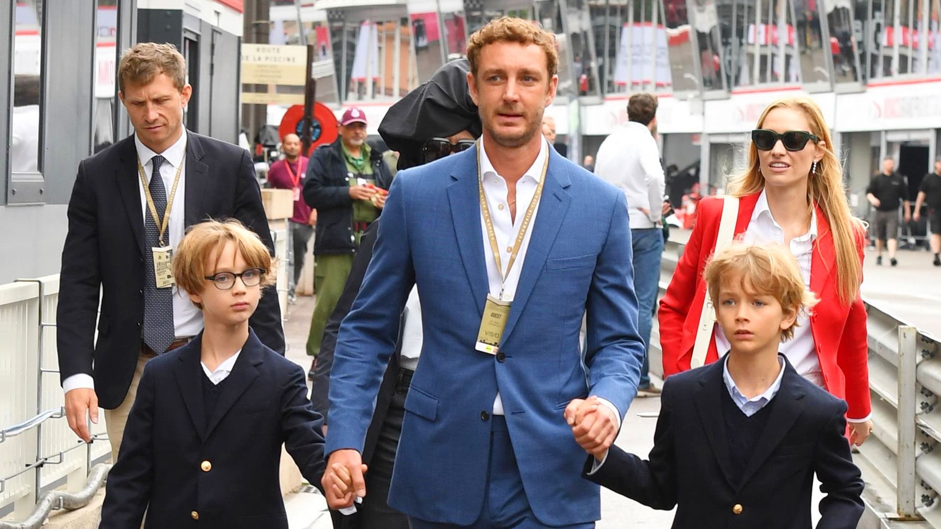 Stefano y Francesco Casiraghi, dos minifans de Ferrari: su reacción al escuchar los motores de Fórmula 1