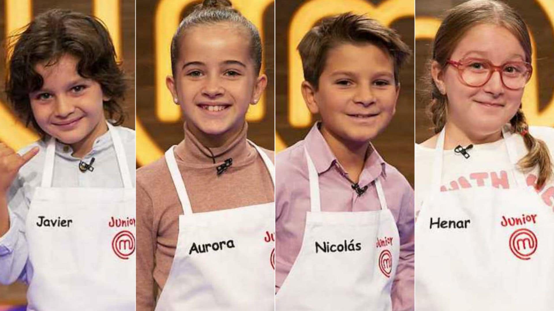 Henar, Javi, Aurora y Nico, finalistas de la octava edición de 'MasterChef Junior'