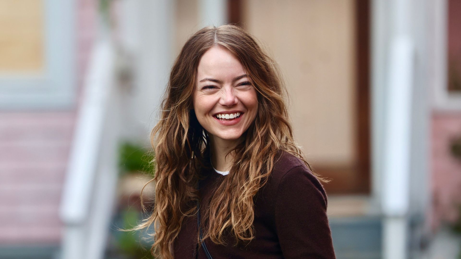Emma Stone en el rodaje de 'The Catch' el 10 de septiembre de 2026