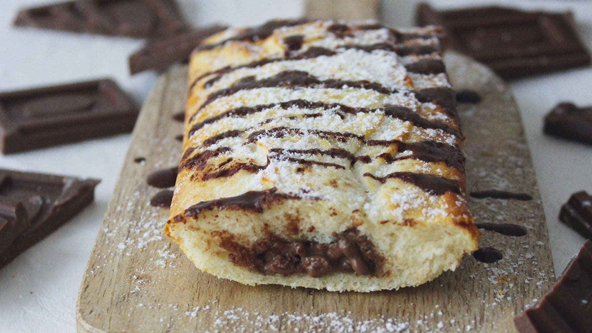 Cañas de chocolate