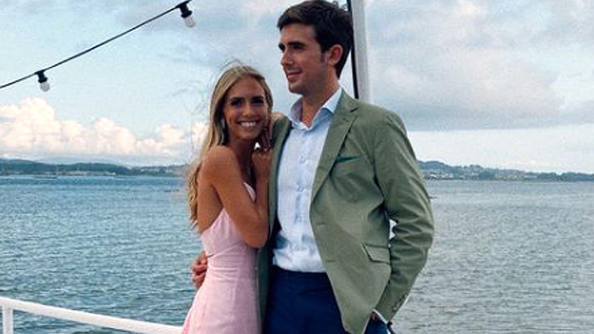 Lucía Bárcena y Marco Juncadella calientan motores con un auténtico fiestón de preboda