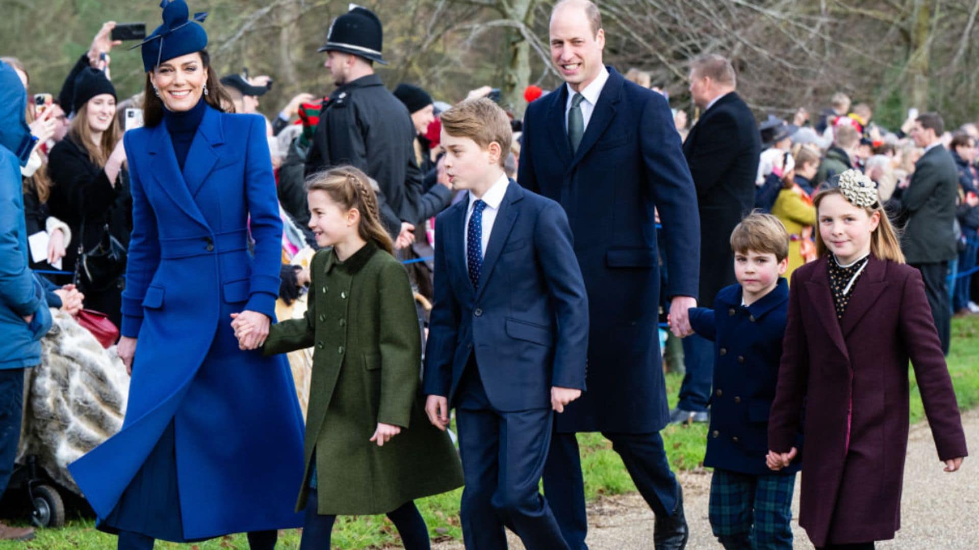 Los Windsor, unidos en la misa de Navidad en Sandringham, la primera de Carlos III tras su coronación