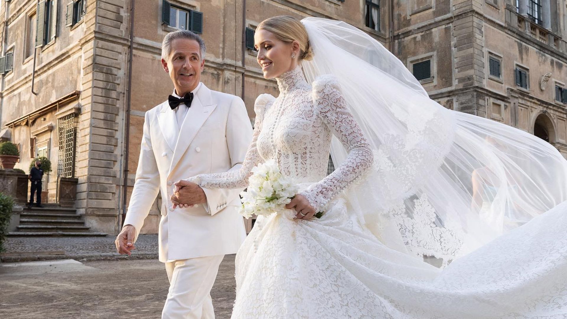 Vestido de novia de Kitty Spencer en su boda con Michael Lewis