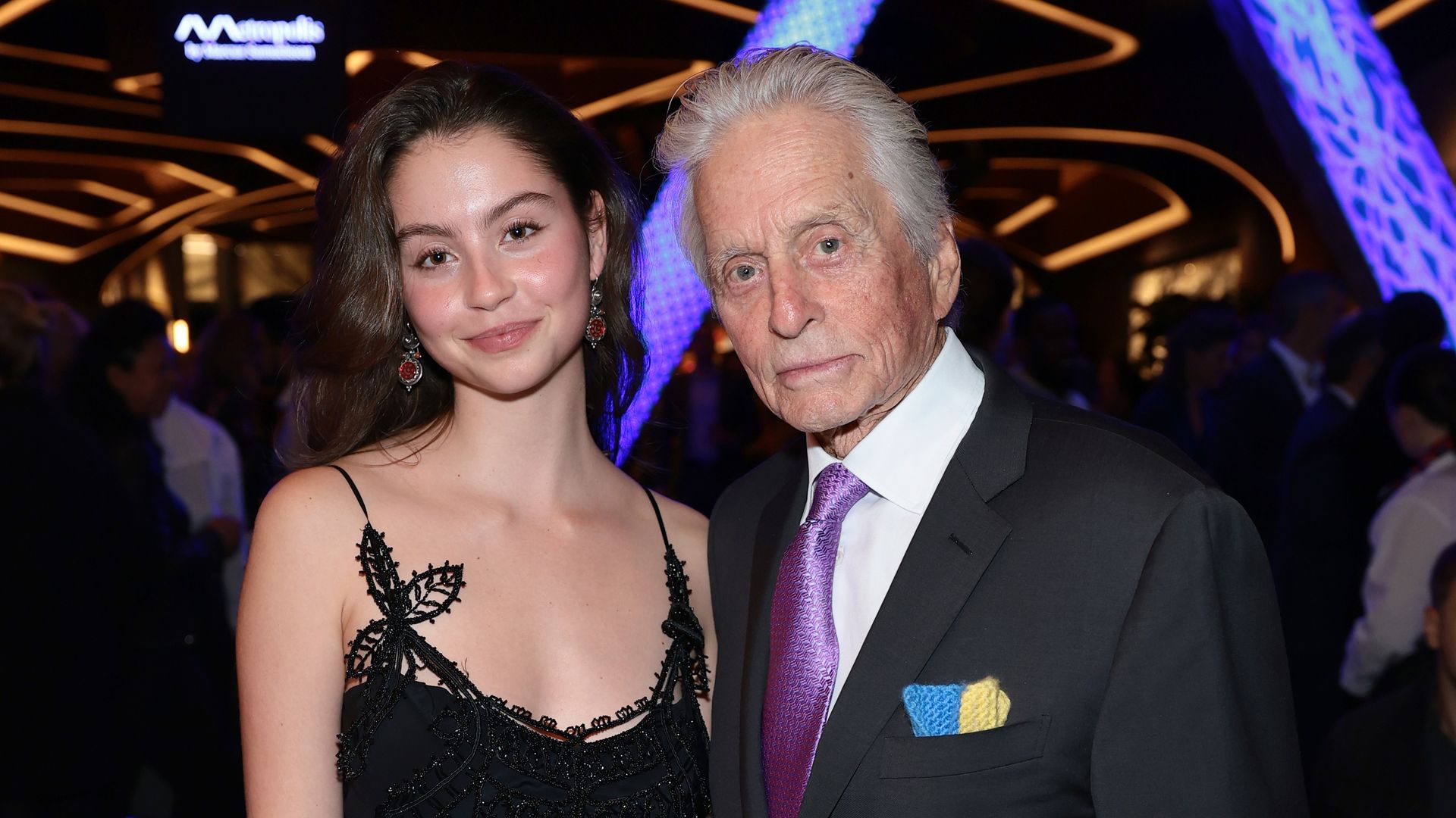 Carys Zeta Douglas y Michael Douglas