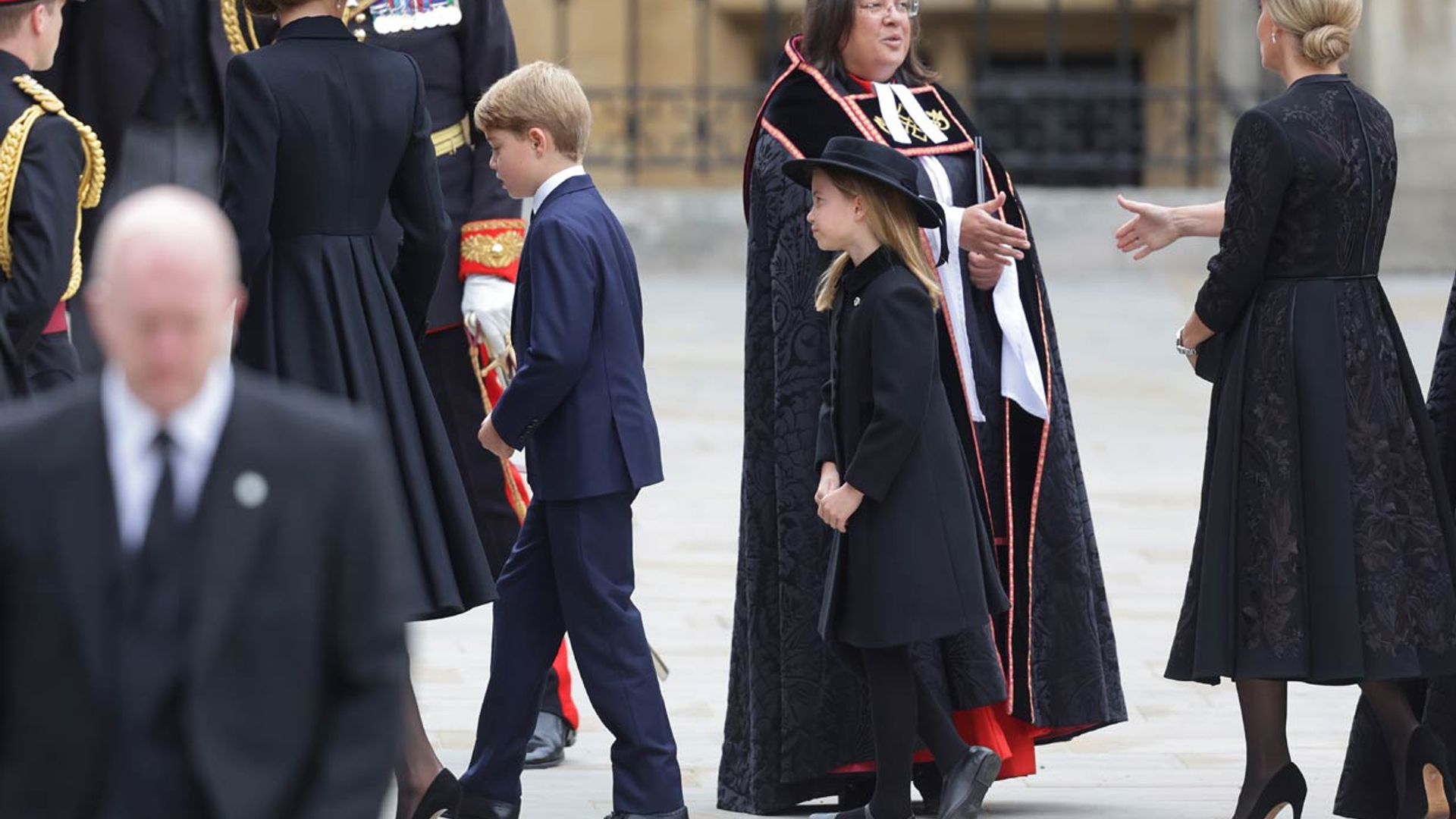 George y Charlotte de Gales dan un paso al frente en la despedida de su querida 'Gan Gan'