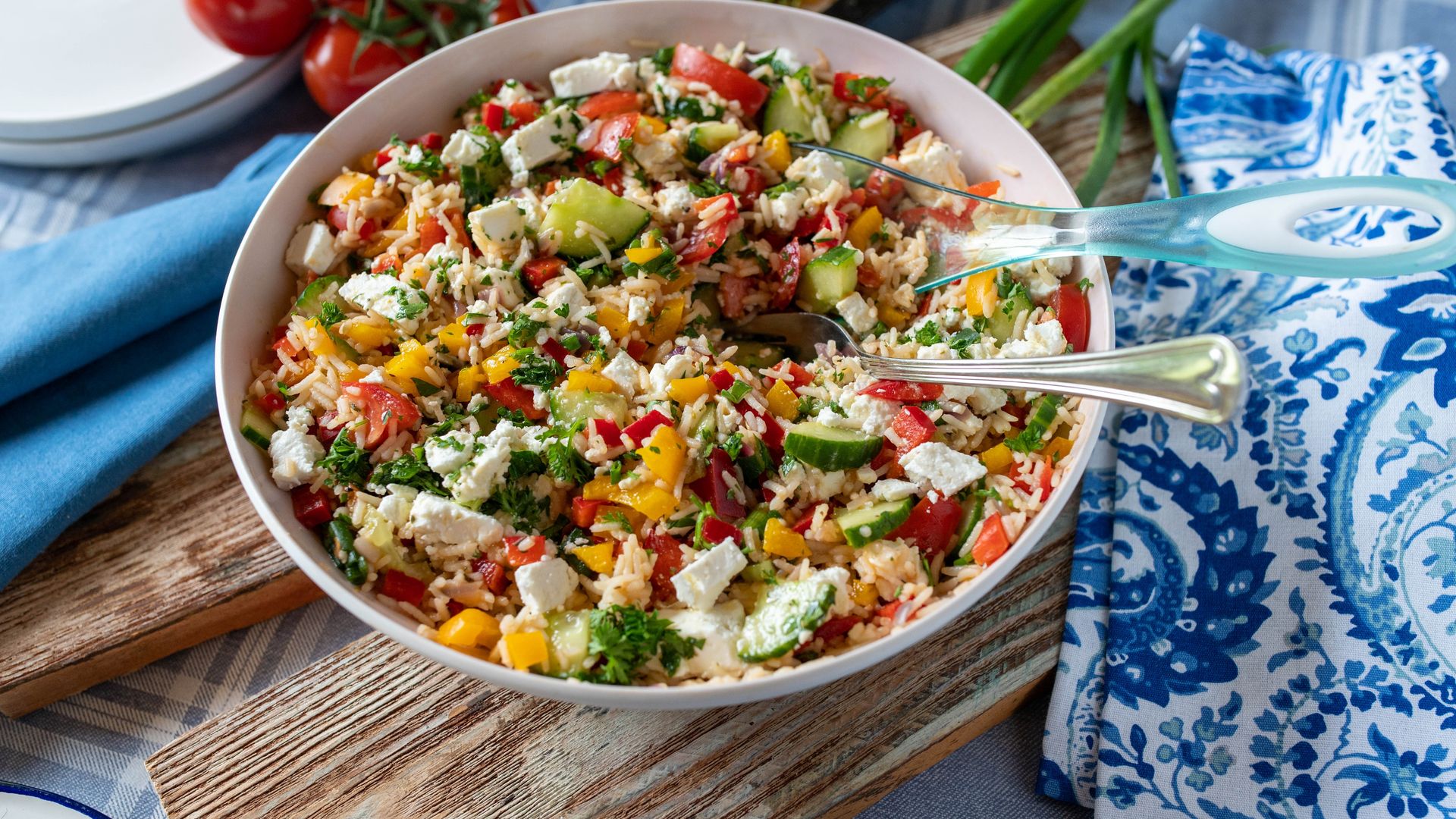 Ensalada de arroz Mediterránea