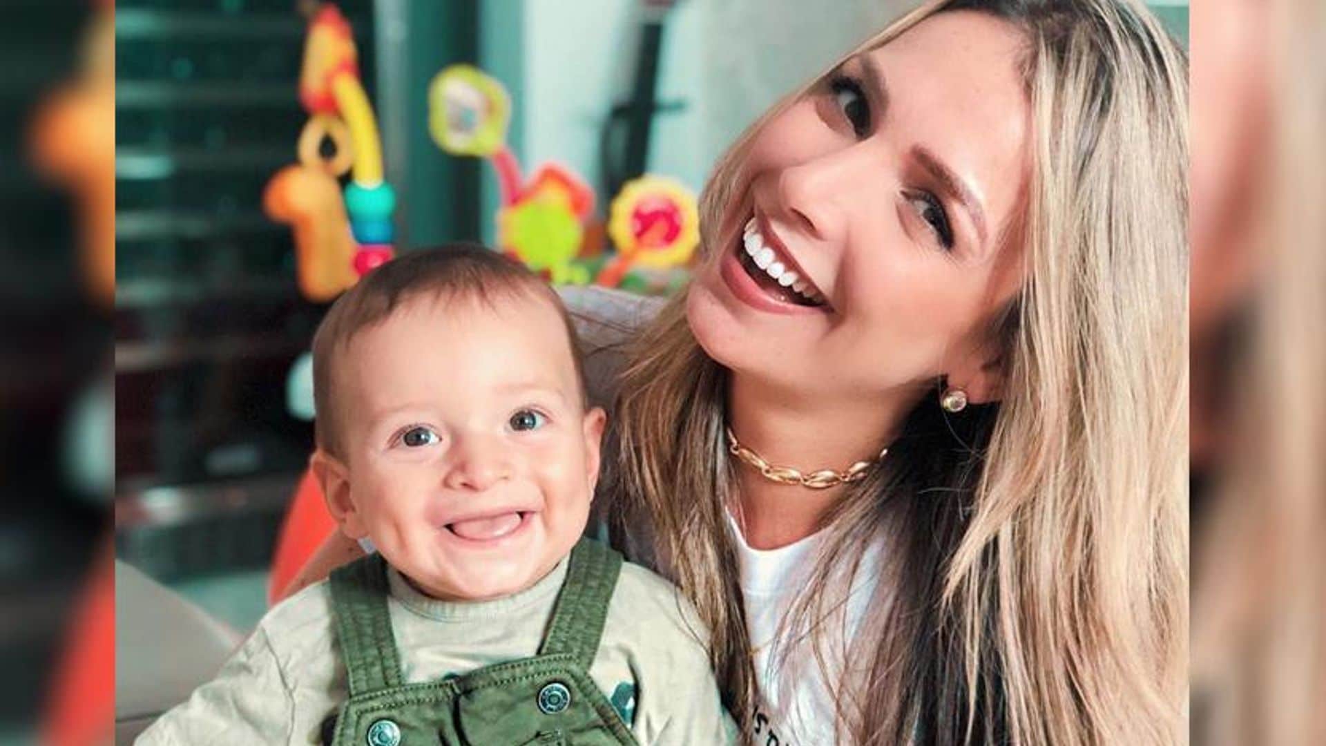 ¡Sorpresa! El bebé de Daniel Sarcos interrumpe una sesión de fotos de mamá