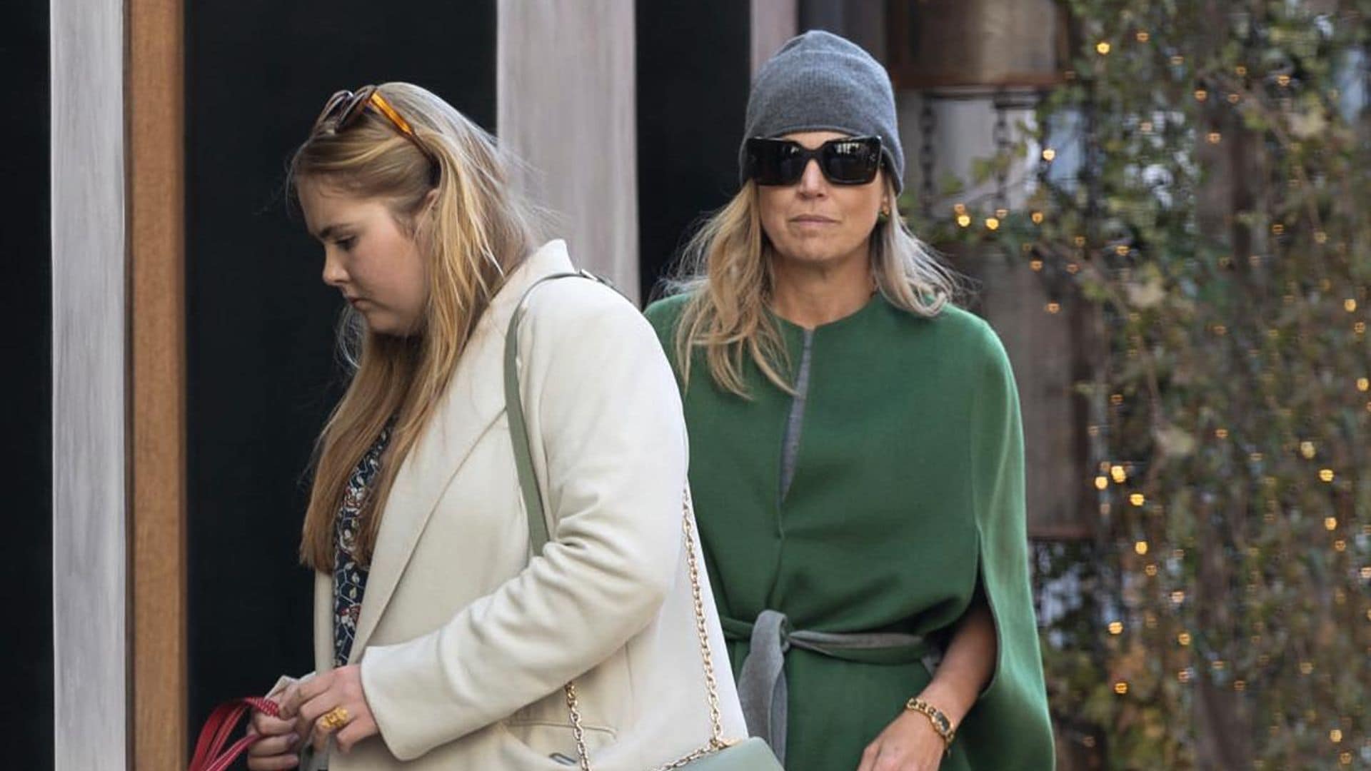 La visita secreta a Madrid de la Reina Máxima y la princesa Amalia