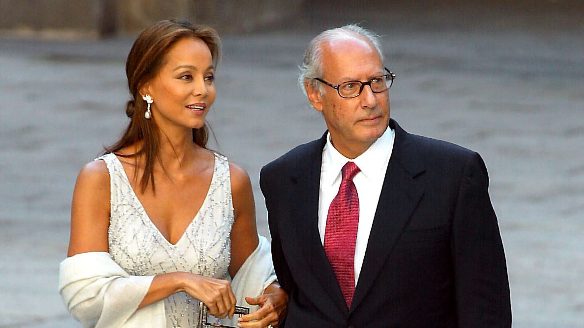 Isabel Preysler y Miguel Boyer en la boda de Ana Aznar y Alejandro Agag